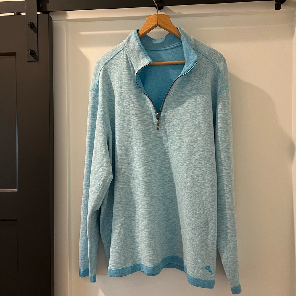 Tommy Bahama XXL reversible quarter zip